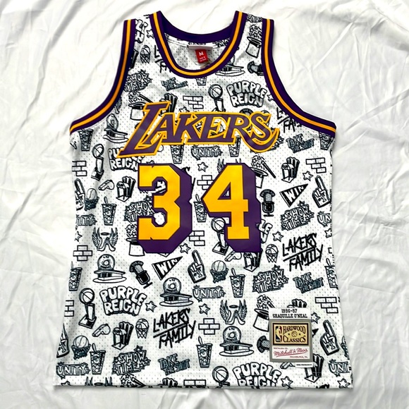 Mitchell & Ness Shaq throwback doodle jersey - Picture 1 of 8